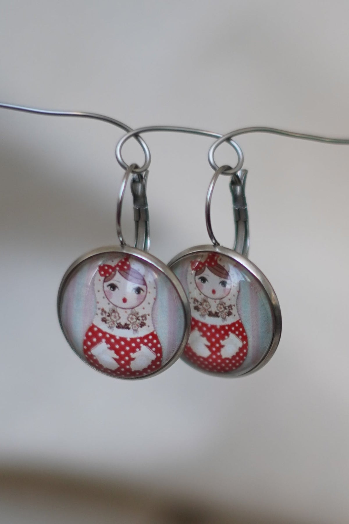 Boucles d'oreilles Poupée Russe La Vieille Fille