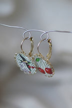 Hirondelle & cerises sur pois La Vieille Fille