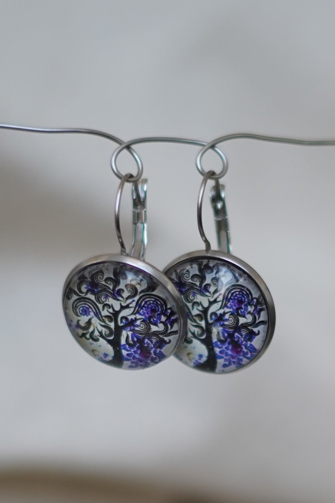 Boucles d'oreilles arbre de vie La Vieille Fille