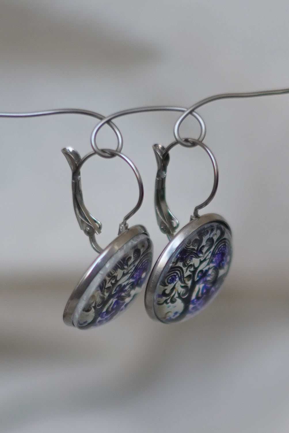 Boucles d'oreilles arbre de vie La Vieille Fille