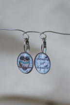 Boucles d'oreilles chouette et coquette