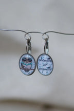 Boucles d'oreilles chouette et coquette