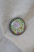 Broche la pensée est une fleur