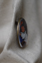 Broche femme art nouveau