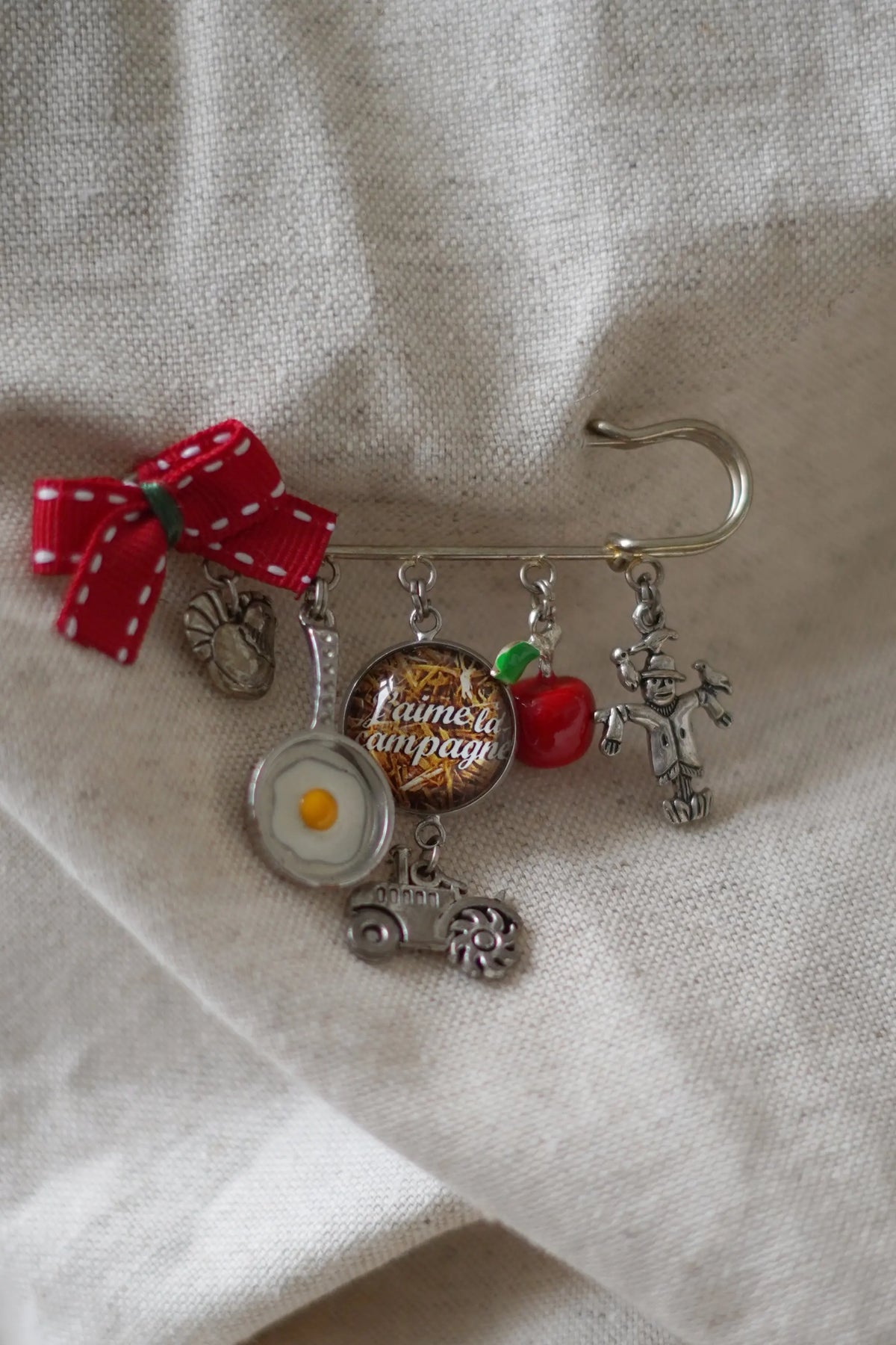 Broche j'aime la campagne