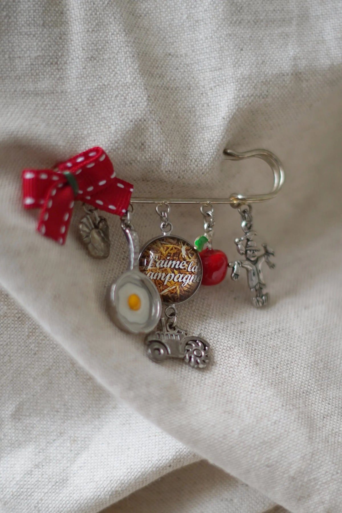 Broche j'aime la campagne