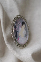 Broche femme fleurs de cerisier
