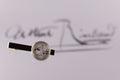Pince cravate cabochon Arthur RIMBAUD Collection : Signature