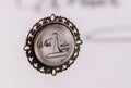 Bague cabochon ronde  Arthur RIMBAUD bijou littérature Collection : Signature
