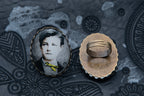 Grande bague bronze littéraire Arthur Rimbaud Poésie " Délires ll " Collection : Une saison en enfer
