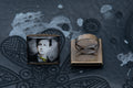 Bague bronze carré littéraire Arthur Rimbaud Poésie "Délire I " Collection : Une saison en enfer