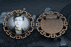 Broche art déco Arthur Rimbaud bijou littéraire poème "Adieu"  Collection : une saison en enfer
