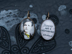 Boucles d'oreilles bronze ovales "DELIRES I". Collection une saison en enfer