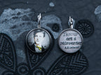 Boucles d'oreilles argent "DELIRES I". Collection une saison en enfer.