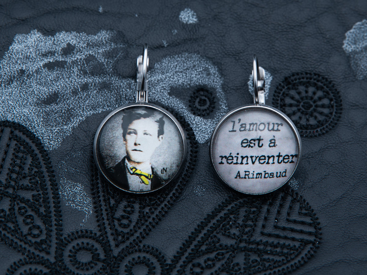Boucles d'oreilles argent "DELIRES I". Collection une saison en enfer.