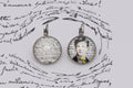 Boucles d'oreilles argent bijoux littéraire Collection : Ma Bohème