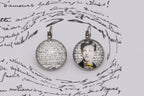 Boucles d'oreilles argent bijoux littéraire Collection : Ma Bohème