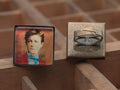Bague bronze carré: bijou littéraire