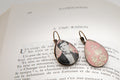 Bague bronze ronde Arthur RIMBAUD bijou littéraire Rose fond liberty cabochon Collection les illuminations poème "ENFANCE  I"